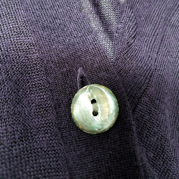 GAP Purple Sheer Button Down Cardigan - Picture 3 of 13